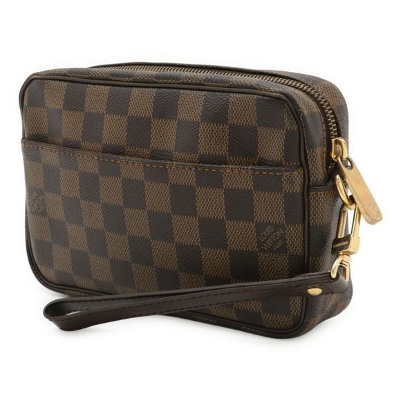 LOUIS VUITTON Brown Damier Pochette Clutch Bag - Picture 3 of 9